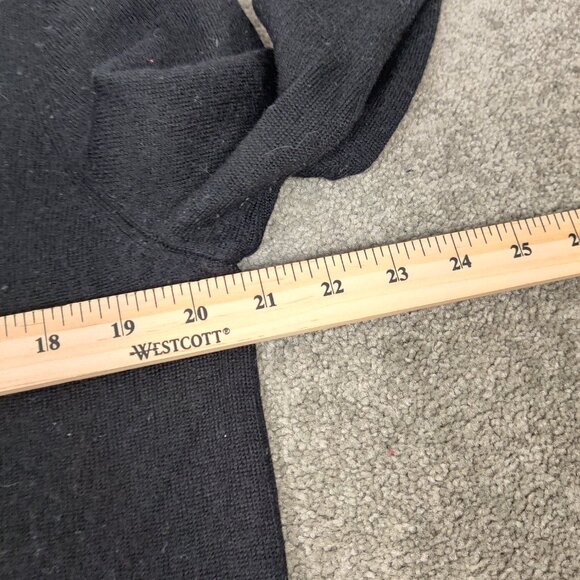 Calvin Klein Men's Sweater Size L Black Merino Wool V Neck Casual Career Outdoor - Picture 5 of 6